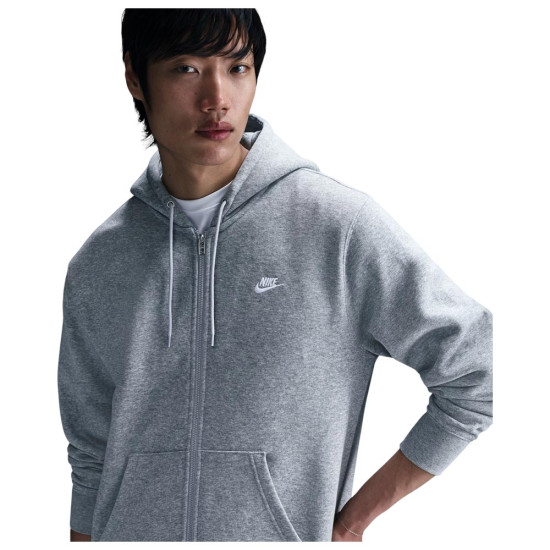 Nike Ανδρική ζακέτα Sportswear Club Full-Zip Fleece Hoodie Nike Ανδρική ζακέτα Sportswear Club Full-Zip Fleece Hoodie